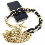 emabell collection Sandy Black Cep Telefonu Zinciri Çapraz Omuz Boyun Askısı ve Charm Çok Fonksiyonlu Kullanım