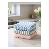 Emal Home 3 lü Hızlı Kuruyan / Süper Emici / Mikrofiber Mutfak ve Tezgah Kurulama Bezi 30*30 (Leke Bırakmaz)