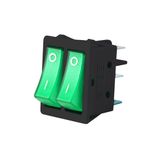 Emas A12B1Y11 1NA 1NA 30x22 mm Siyah Gövdeli Terminalli Işıklı Switch