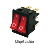 Emas A12W1K11 ,220VAC KONTAK-2A 6-Pin Kalıcı Anahtar