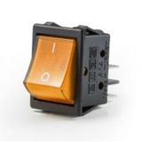 Emas A14B1S11 2NA 30x22 mm Siyah Gövdeli Terminalli Işıklı Switch