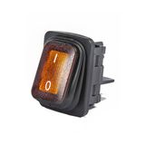 Emas A54B1S11 2NA 30x22 mm Siyah Gövdeli Terminalli Işıklı Switch