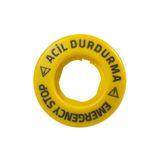 Emas BET60LED1 60 mm Acil Stop 24V AC/DC Plastik Ledli Tr-İng Kumanda Butonu