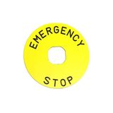 Emas BET90A 90 mm Alüminyum Etiket Acil Stop Buton