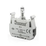 Emas BM 100-230V AC Ledli Mavi Sinyal Blok Butonu