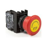 EMAS BUTON ACİL STOP MANTAR 40MM KIRMIZI 1NK ETİKETLİ