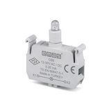 Emas CB5 12-30V AC/DC Beyaz Ledli Butonluk