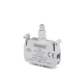 Emas CBB 100-230V AC Beyaz Ledli Sinyal Blok Butonu