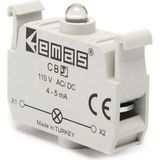 Emas Cbs Yedek Led'li 100-230V Ac Sarı Sinyal Blok