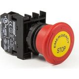Emas Emergency 40MM. Acil Stop Butonu Etiketli