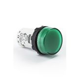 Emas MBSD024Y 24V AC/DC Yeşil Düz Cam Led'li Monoblok Sinyal Lambası