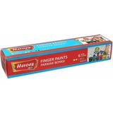 Ematcrt Mey Ithalat® ERN-710 Heroes Color 6lı Parmak Boya 6 Renk 6x25 ml Eğlenceli Boyama Seti