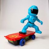 Ematcrt Mey Ithalat® Pilli Işıklı Kaykaycı Kaykaycı Robot Oyuncak