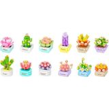Ematcrt Mey Ithalat® Saksı Çiçekleri Sukulent Serisi 3D Puzzle