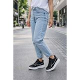 Emax Kadın Kalın Taban Günlük Sneaker Rahat Ortopedik Spor Ayakkabı - Siyah