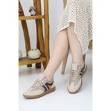 Emax Kadın Sneaker Günlük Spor Ayakkabı Casual Retro Bağcıklı Kaymaz Taban Ortopedik Trend Model