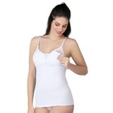 Emay 1413 Modal Cotton Kaplı Emzirme Atlet - Beyaz - 95