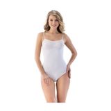 Emay 1923 Beyaz Askı Çıtçıtlı Ripli Kadın Body
