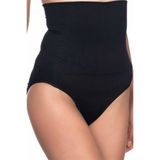 Emay 2009 Seamless Yüksek Bel Double Slip Siyah Kadın Korse
