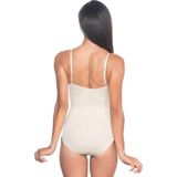 Emay 2072 Desenli Slip Body Beyaz Kadın Korse