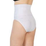 Emay 2090 Önü Dantelli Yüksek Bel Beyaz Kadın Slip Korse
