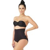Emay 2708 Lazer Kesim Siyah Kadın Slip Korse