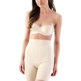 Emay 2814 Lazer Kesim Mide-basen Toparlayıcı Boxer Korse Ten, Bej, 3XL
