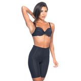 Emay 2817 Lazer Kesim Paçalı Siyah Kadın Boxer Korse
