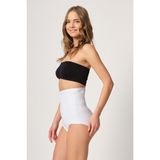 Emay 2931 Karın Balen Destekli Slip Beyaz Kadın Lazer Korse