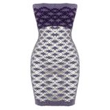 Emay 5034 Mor Straplez Seamless Kadın Korse