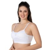 Emay Beyaz Mı 1423 Modal Cotton Kaplı Büstiyer, Beyaz, L