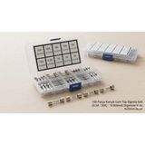 Emay Center 100 Parça 5X20MM Karışık Cam Tüp Sigorta Seti (0.5A - 30A) Organizer Kutulu Devre Koruyucu - 5 x 20 mm