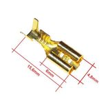 Emay Center 5 Adet SF1D İzolesiz Dişi Fiş Terminal Soket Kablo Ucu Metali 4.8mm Klemens