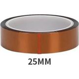 Emay Center Isıya Dayanıklı Kapton Poliimid Bant 25MM 30 Metre Elektronik Yalıtım ve 3D Yazıcı Maskelemesi