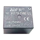 Emay Center JQC-3F(T73)-12VDC 1zs 12V 10A 250VAC 10A 28VDC Küp Role Kare Röle