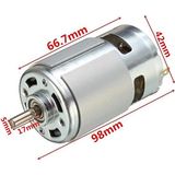 Emay Center RS775 DC Motor 24V 15000 Rpm Rulmanlı Yüksek Hızlı Şarjlı Matkap Motor