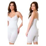 Emay Kadın Beyaz Dantelli Boxer Boy Korse 2031, Beyaz, L
