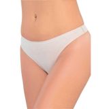 Emay Kadın Beyaz Yapıştırma Lazer Kesim String 2802, Beyaz, M