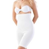 EMAY Kadın Beyaz Yüksek Bel Uzun Paçalı Lohusa Toparlayıcı Boxer Korse, 2XL, S2006MY-19804IGP249418