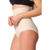 Emay Kadın Ten Lazer Kesim Slip Korse, Bej, XL