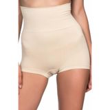 Emay Kadın Ten Renk Double Boxer Korse, Bej, L