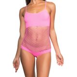Emay Kadın Toparlayıcı Özel Tasarım Çıtçıtlı Pembe Body 5041P