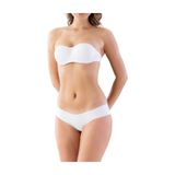 Emay Lazer Kesim Slip Korse - S - Beyaz