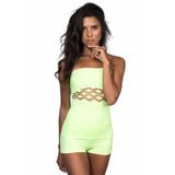 Emay Seamless Straplez.fantezi Fileli Dikişsiz Korse Büstiyer, YEŞİL, XL