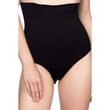 Emay Siyah Mı 2019 Double Yüksek Bel Çıtçıtlı Slip Korse, Siyah, 3XL