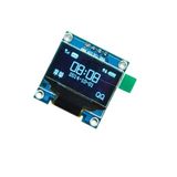 EmAyCenter 1.3 İnç I2C OLED Ekran Modülü SSD1106 Mavi 128x64 Arduino Raspberry Pi Uyumlu