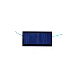 EmAyCenter Küçük Mini Güneş Paneli 8cmx4cm 4,5Volt 0,2A + ve - Uç Kablolu