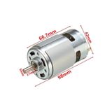 EmAyCenter Rs775 Dc Motor 24V 15000 Rpm Rulmanlı Şarjlı Matkap Cnc Motor