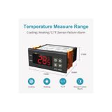EmAyCenter STC-1000 220V Dijital Termostat - Isıtma ve Soğutma Röleli Sıcaklık Kontrol Cihazı (+NTC Sensörlü)