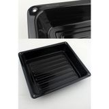 Emaye Fırın Kabı Fırın Tepsisi Derin Mini Fırın Uyumlu 30*27cm